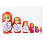 Ahşap Matruşka 6 li, 14X6