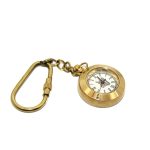 Pirinç Anahtarlık Pusula, Altın, 10x10