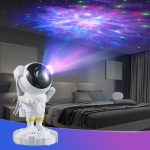 Astronot Projektör Masa Lambası, Beyaz, 23X11