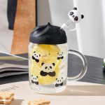 Pipetli Panda Cam Kupa, 12X7,5