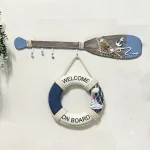 Marin Simit Duvar Süsü - Welcome On Board Deniz Temalı Dekor