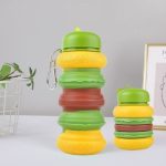 Katlanabilir Hamburger Pipetli Silikon Suluk, 23x7