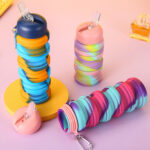 Katlanabilir Pipetli Silikon Suluk, 23x7