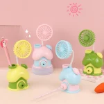 Ev Tasarımlı Şarjlı Mini Fan Kalemlik Kalemtıraş ve Masa Lambası