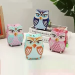 Baykuş Figürlü Metal Kumbara - Kilitli ve Anahtarlı Çocuk Tasarruf Kutusu