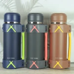 Bardak Kapaklı ve Askılı Çelik Termos - 2lt Isı Korumalı Kamp ve Spor Termosu