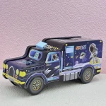 Astronot Figürlü Kamyon Metal Kumbara - Kilitli ve Anahtarlı Çocuk Tasarruf Kutusu