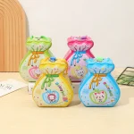 Para Kesesi Figürlü Metal Kumbara - Kilitli ve Anahtarlı Çocuk Tasarruf Kutusu