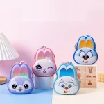 Tavşancık Figürlü Metal Kumbara - Askılı ve Anahtarlı Çocuk Tasarruf Kutusu