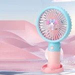 Melody Şarjlı El Vantilatörü 3 Kademeli Masaüstü Taşınabilir Mini Fan